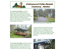 Tablet Screenshot of cottonwoodlodge.net